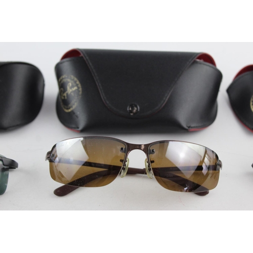 113 - Three pairs of cased Ray-Ban sunglasses