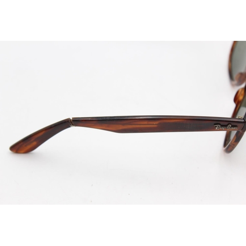 114 - A pair of vintage Bausch & Lomb Ray-Ban faux tortoiseshell Wayfarer sunglasses