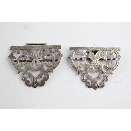 1236 - A Victorian hallmarked Birmingham silver nurse's belt buckle, dated 1899 - approx. gross weight 27 g... 