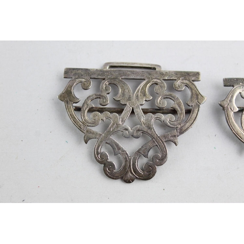 1236 - A Victorian hallmarked Birmingham silver nurse's belt buckle, dated 1899 - approx. gross weight 27 g... 