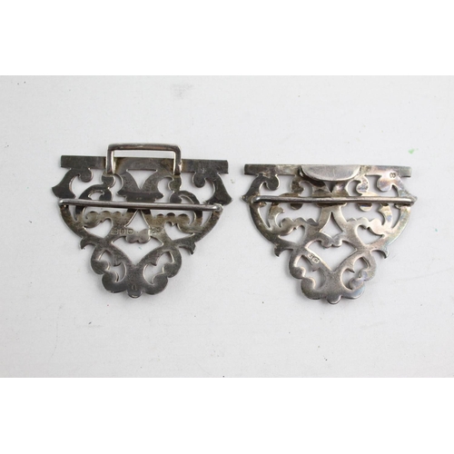 1236 - A Victorian hallmarked Birmingham silver nurse's belt buckle, dated 1899 - approx. gross weight 27 g... 