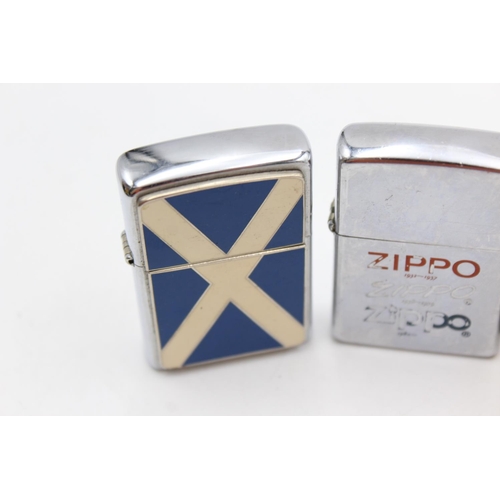 1243 - Three Zippo cigarette lighters