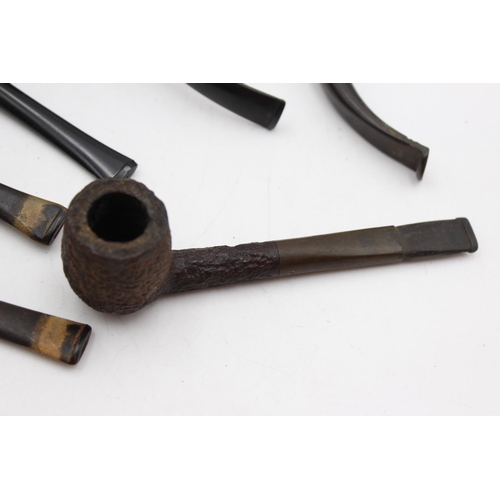 1249 - Six assorted vintage Estate smoking pipes