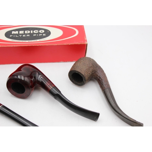 1249 - Six assorted vintage Estate smoking pipes