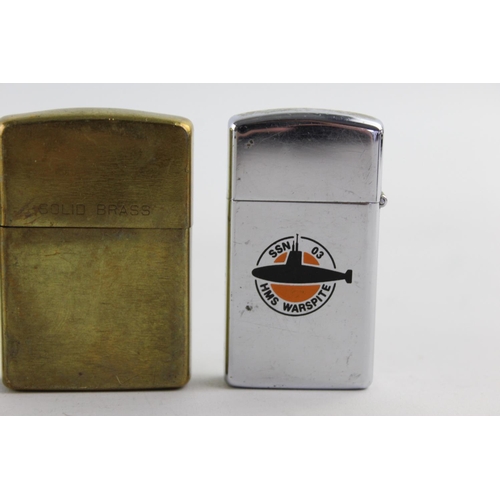 1251 - Three Zippo cigarette lighters