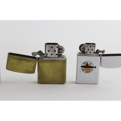 1251 - Three Zippo cigarette lighters