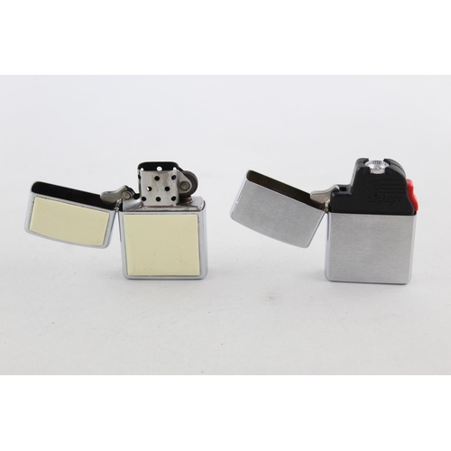 1252 - Three Zippo cigarette lighters