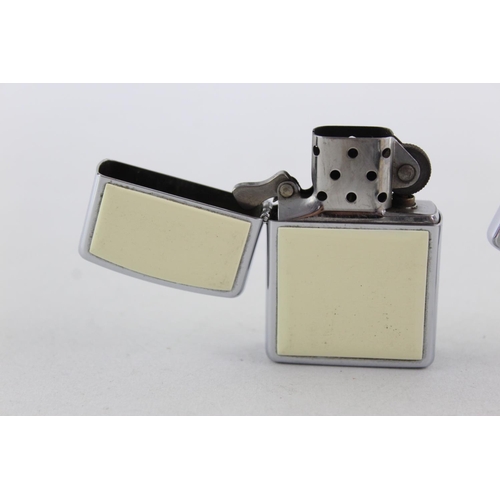 1252 - Three Zippo cigarette lighters