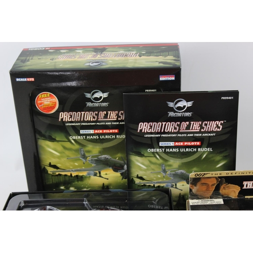 85 - Six boxed Corgi diecast model vehicles to include Bond Cars, Junkers Ju87G-1 Stuka PR99401 etc.