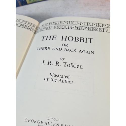 137 - A collection of assorted vintage books to include The Hobbit by J.R.R. Tolkien, Pride and Prejudice ... 