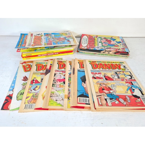 138 - A collection of assorted Beano and The Dandy annuals and comics