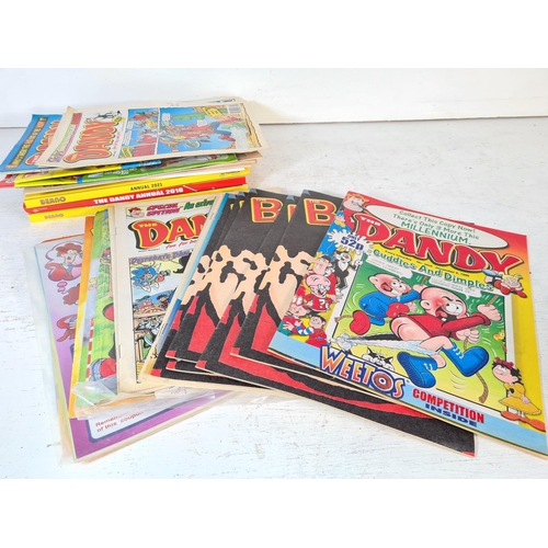 138 - A collection of assorted Beano and The Dandy annuals and comics