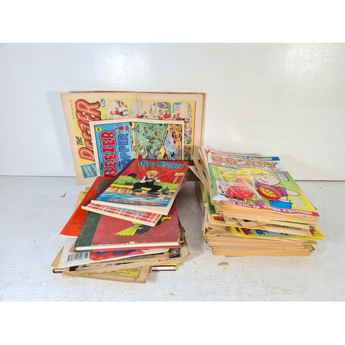 158 - A large collection of assorted comics to include The Dandy, Beano etc.