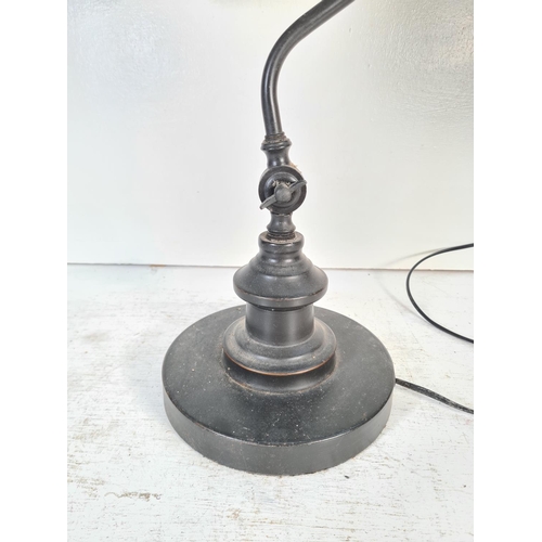 180 - An industrial style adjustable desk lamp