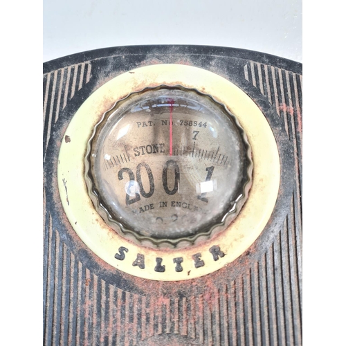 222 - A vintage Salter bathroom scale