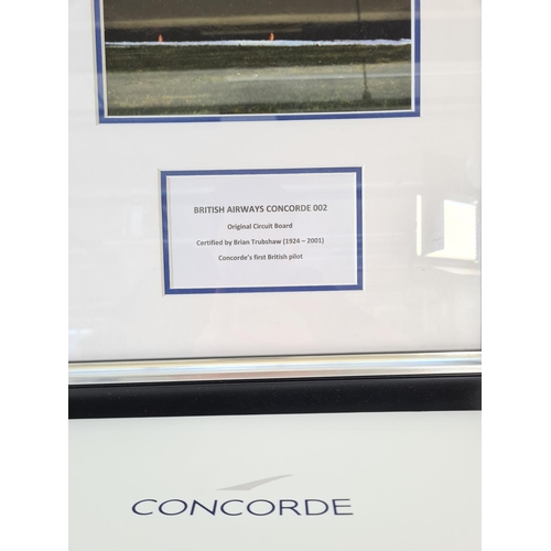 224 - A collection of Concorde related items to include cased Royal Mint Rise to the Challenge silver proo... 