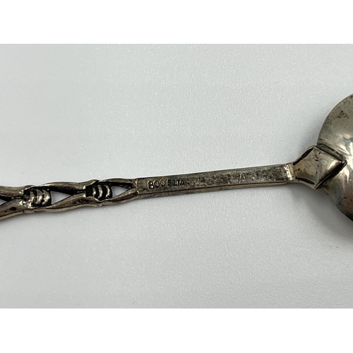 1230 - A selection of hallmarked silver to include three George III London teaspoons dated 1816, George V T... 