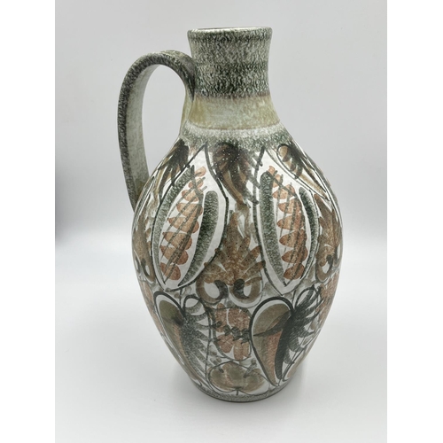 16 - A mid 20th century Bourne Denby jug by Glyn Colledge - approx. 31cm high