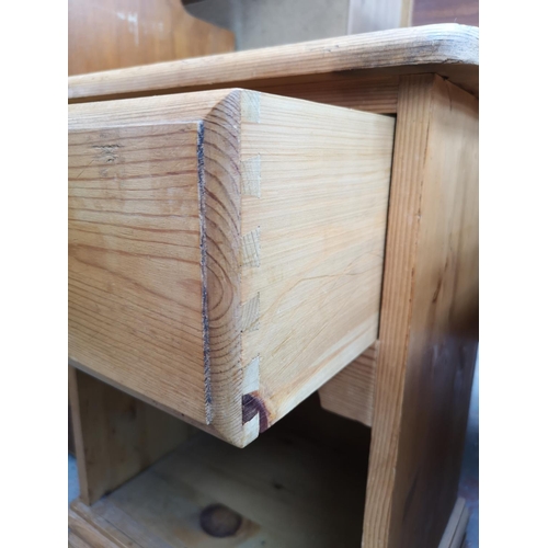 286 - Two modern pine bedside cabinets