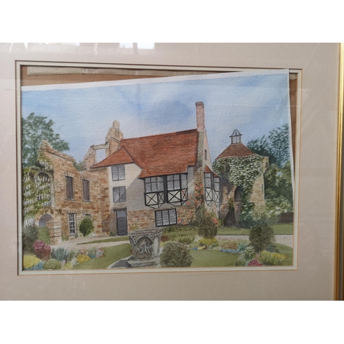 353 - Four framed pictures to include Alan Chapman 'The Surgery, Nether Alderley' pencil signed limited ed... 