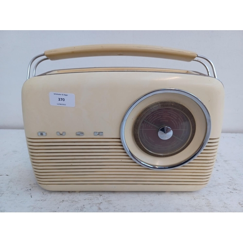 370 - A mid 1960s Bush TR82D portable two band transistor radio