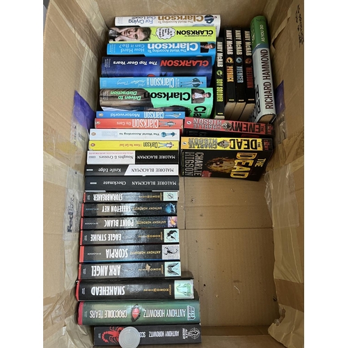 642 - Two boxes containing assorted novels and biographies