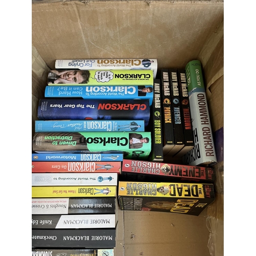 642 - Two boxes containing assorted novels and biographies