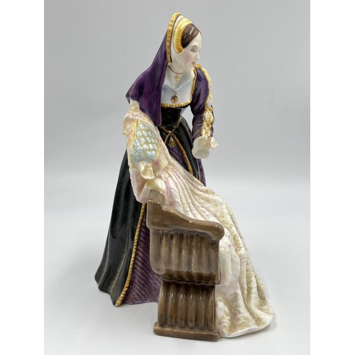1 - A Royal Doulton Catherine Howard limited edition no. 730 of 9,500 HN 3449 figurine - approx. 22.5cm ... 