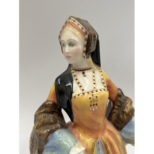 4 - Two Royal Doulton figurines, Jane Seymour - HN 3349 limited edition no. 423 of 9,500 and Autumn Bree... 