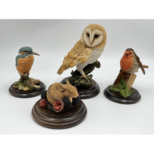 16 - Four boxed Country Artists ceramic animal figurines
