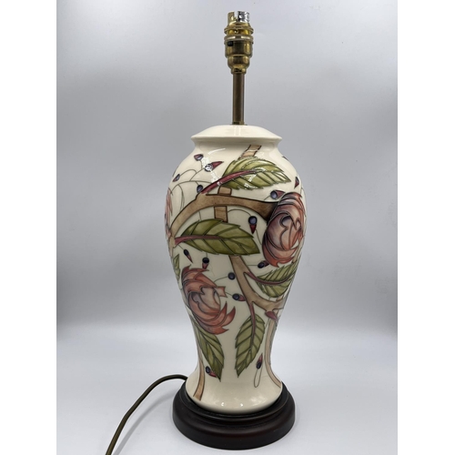 25 - A Moorcroft Pottery Pirouette Breeze 46/12 47cm table lamp by Emma Bossons