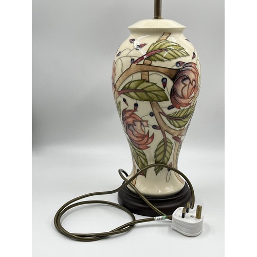 25 - A Moorcroft Pottery Pirouette Breeze 46/12 47cm table lamp by Emma Bossons