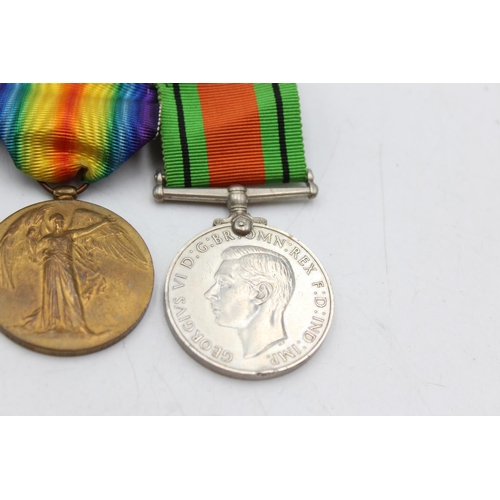 1078 - Three mounted medals, two WWI presented to 50880 Pte. A. Kaine Worc. R. (Replacement) and one WWII d... 