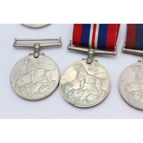 1091 - Seven WWII medals, three 1939-45 Stars and four War