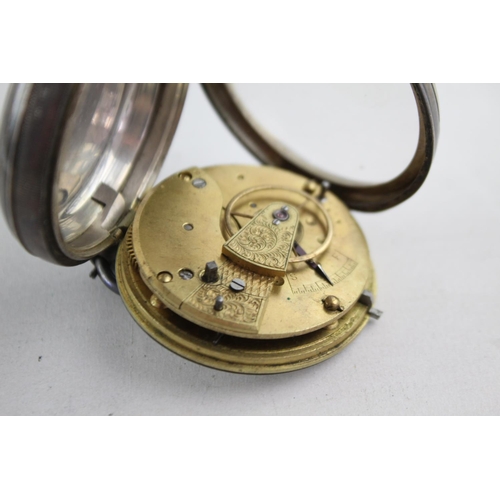 1115 - A Victorian hallmarked Birmingham silver cased fusee hand wind open face pocket watch, dated 1894