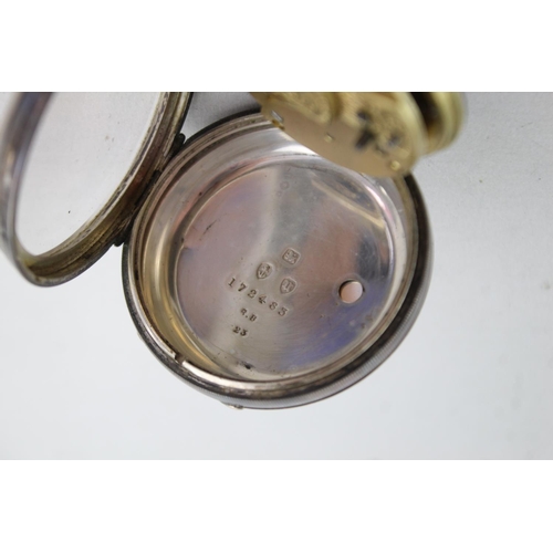 1115 - A Victorian hallmarked Birmingham silver cased fusee hand wind open face pocket watch, dated 1894