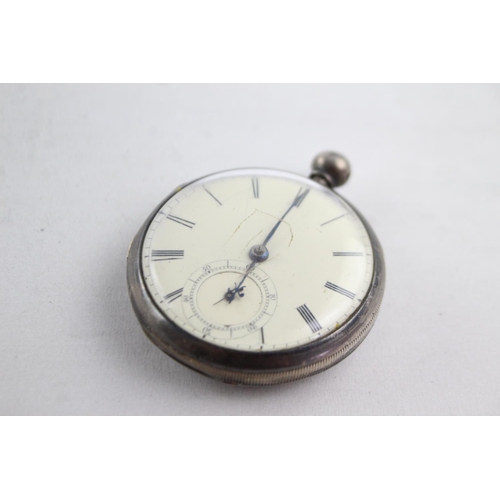 1125 - A 19th century Newton Stewart hallmarked Chester silver cased fusee hand wind open face pocket watch... 