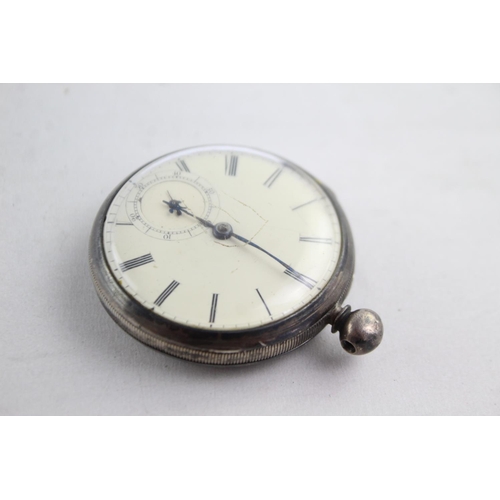 1125 - A 19th century Newton Stewart hallmarked Chester silver cased fusee hand wind open face pocket watch... 