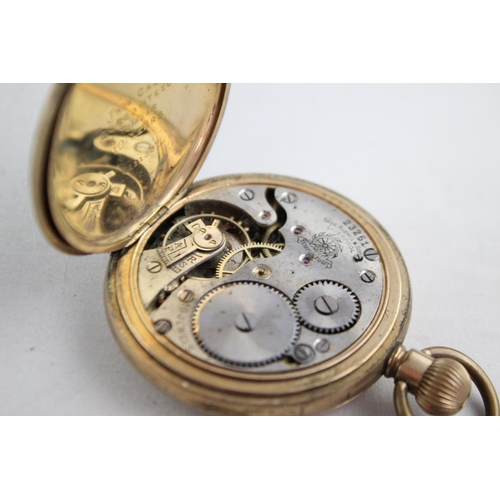 1135 - A vintage Thomas Russell & Son of Liverpool tempus fugit hand wind full hunter pocket watch