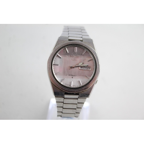 1141 - A Seiko automatic men's wristwatch with faceted glass - ref. 6309-8170