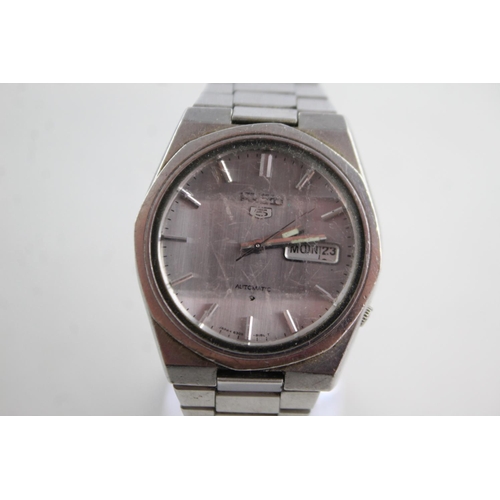 1141 - A Seiko automatic men's wristwatch with faceted glass - ref. 6309-8170