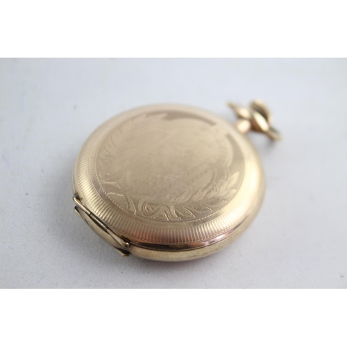 1145 - A vintage Elgin rolled gold hand wind full hunter pocket watch