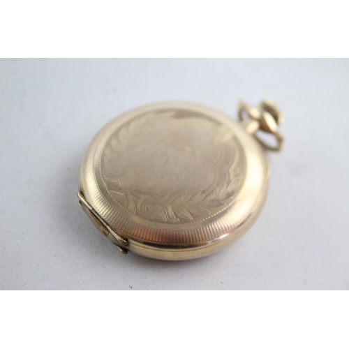 1145 - A vintage Elgin rolled gold hand wind full hunter pocket watch