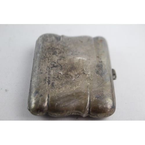 1169 - An antique hallmarked Chester sterling silver cigarette case, dated 1900  - approx. gross weight 88 ... 