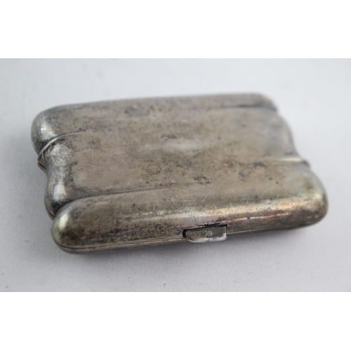 1169 - An antique hallmarked Chester sterling silver cigarette case, dated 1900  - approx. gross weight 88 ... 