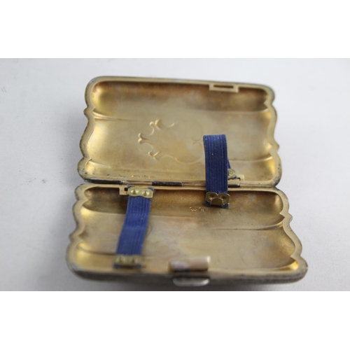 1169 - An antique hallmarked Chester sterling silver cigarette case, dated 1900  - approx. gross weight 88 ... 