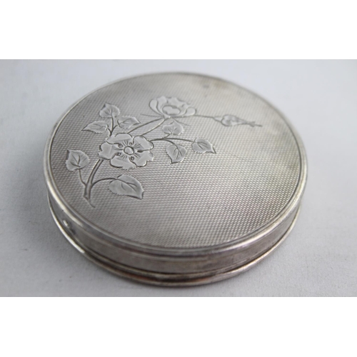 1185 - A vintage Adie Bros Ltd. hallmarked Birmingham sterling silver vanity compact, dated 1962 - approx. ... 