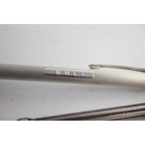 1189 - Two antique .925 sterling silver propelling pencils - approx. gross weight 31 grams