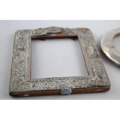 1198 - Four vintage hallmarked .925 sterling silver photograph frames