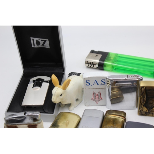 1241 - Twenty five assorted cigarette lighters to include Zippo style, novelty etc.